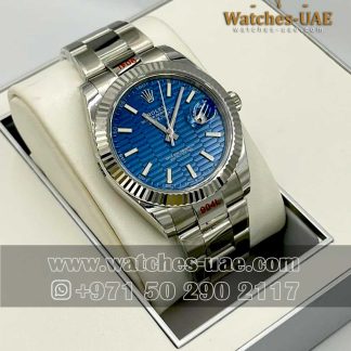 rolex date just blue