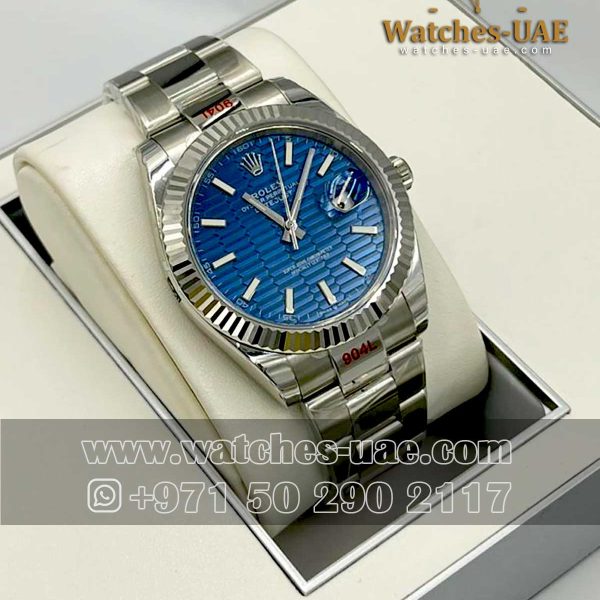 rolex date just blue
