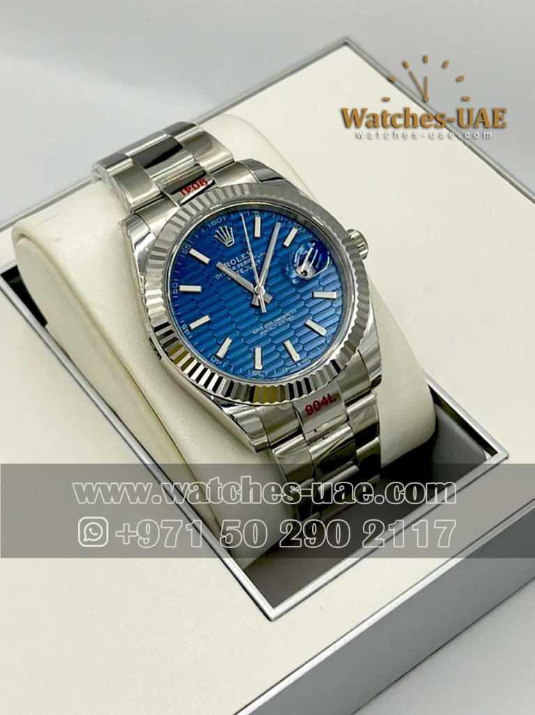 rolex date just blue