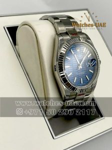 rolex date just blue