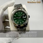 rolex date just green