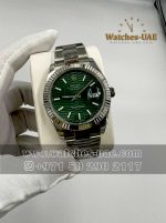 rolex date just green