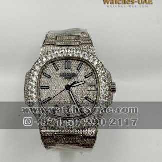 The Patek Philippe  Nautilus Fully Iced  40 mm 