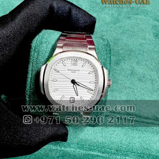 The Patek Philippe  Nautilus 7118-1A-010  white dial 35 mm