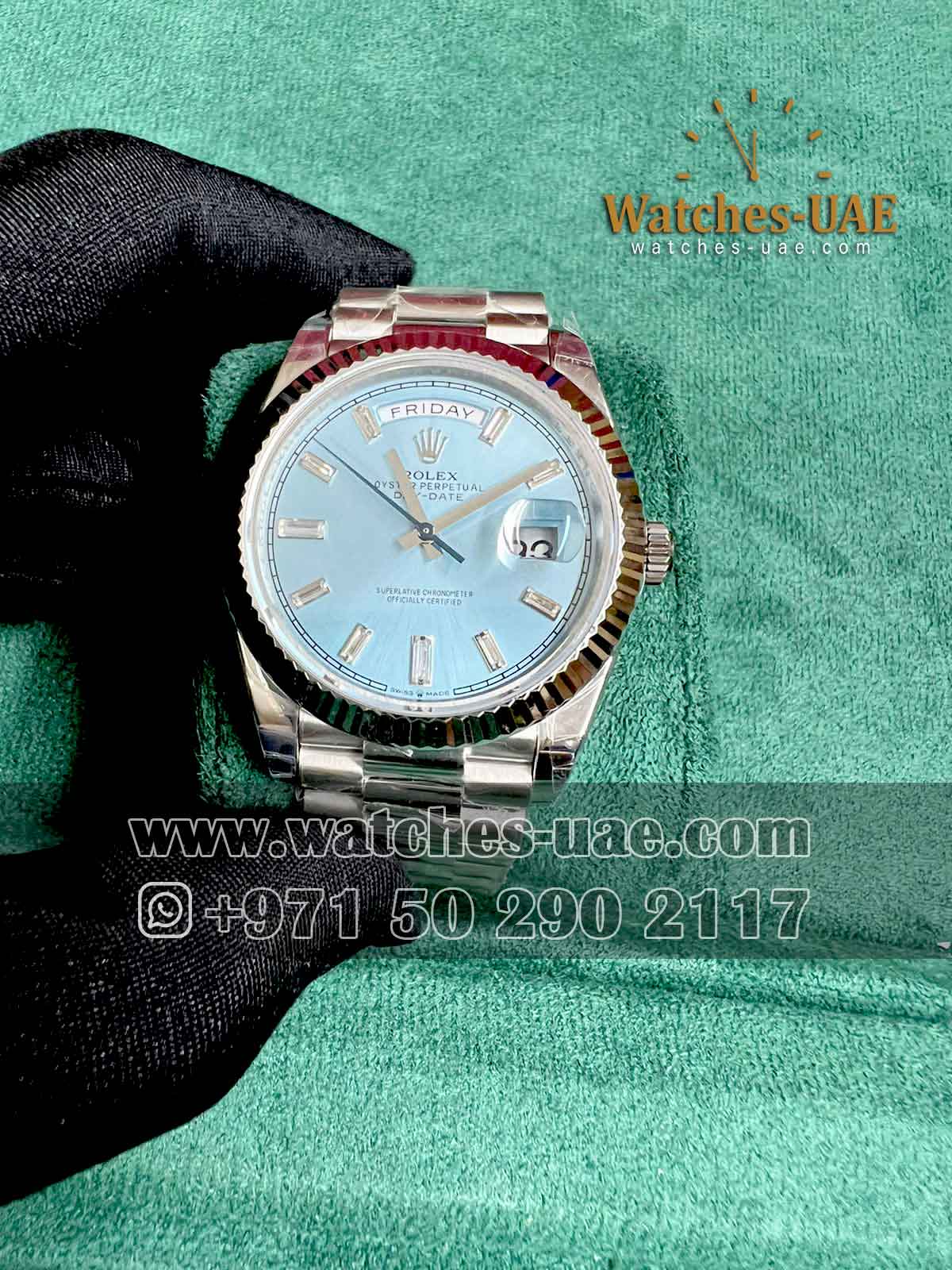 Rolex Day Date Blue 40 mm - Watches UAE
