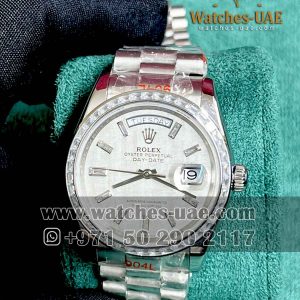 Rolex Day Date with besel diamond   36mm