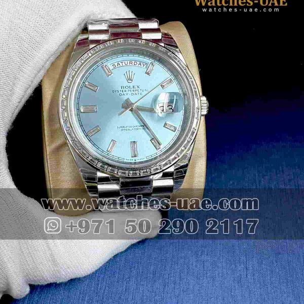 rolex day date 1st copy watches-blue