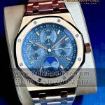 Audemars Piguet Royal oak Perpetual Calendar Rose gold blue dial copy watch
