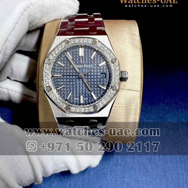 Audemars Piguet Royal oak 34 mm Blue Ref. 77351ST.ZZ.1261ST.01 copy watch