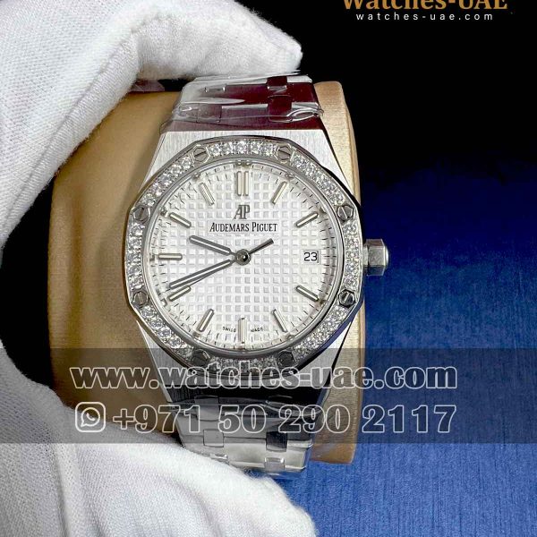 Audemars Piguet Royal oak 34 mm White dial copy watch