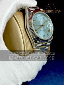 rolex day date blue