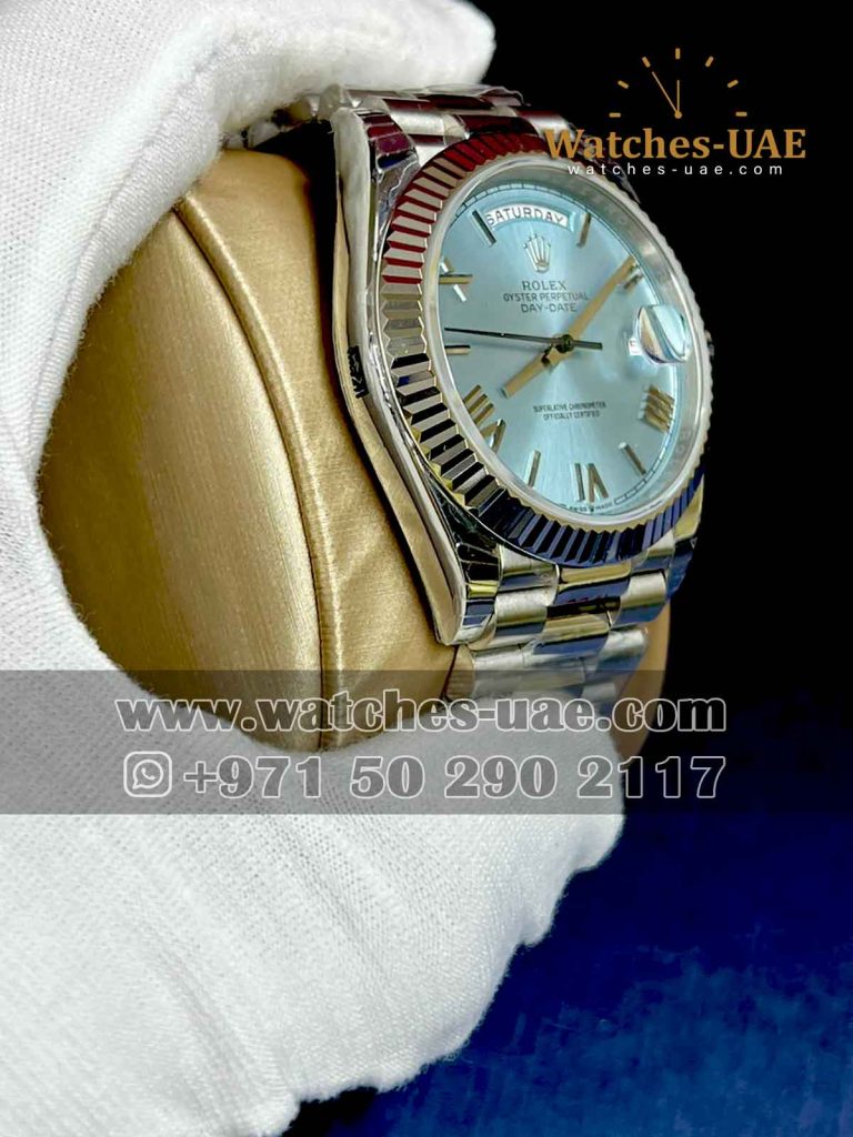 rolex day date blue