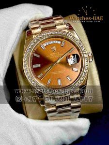 rolex day date rose watches uae