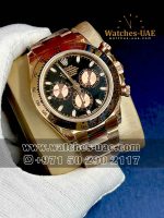Copy Rolex Daytona Black Dial Rose Gold
