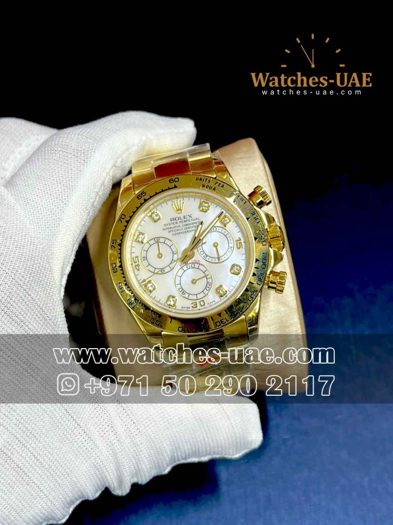 Copy Rolex Daytona White Dial Yellow Gold