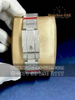 Superclone Rolex  Fully Ice Out Date Just 41 mm Blue Dial