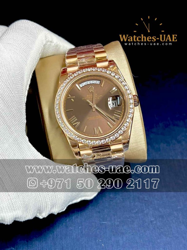 Copy Rolex  Day date Rose 40 mm
